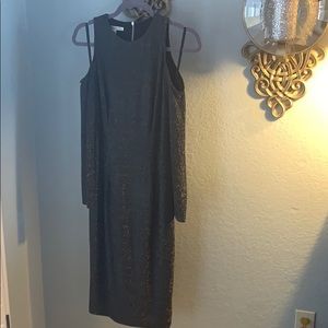 Black off the shoulder dress